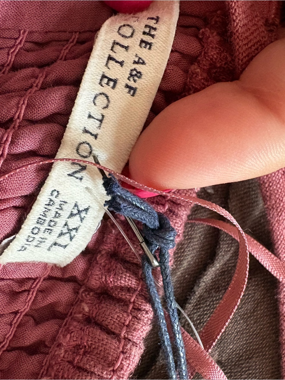 Abercrombie & Fitch Rose Mauve Linen Halter Midi Dress - Picture 8 of 8